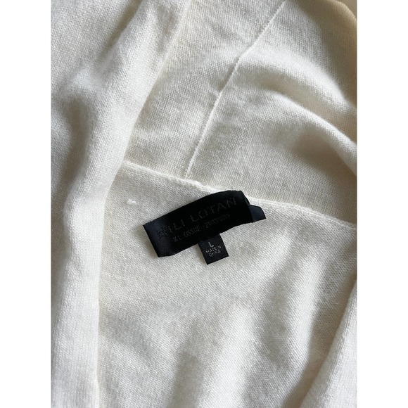 Nili Lotan Lakota Cashmere Sweater in Ivory Size Large - Picture 10 of 11